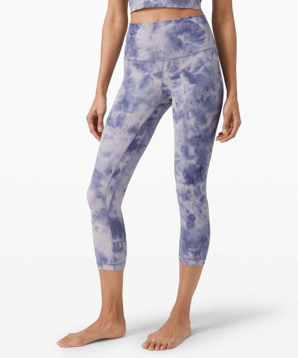 Lululemon Align Crop 21" Diamond Dye Iced Iris Peri Purple - Size: 6